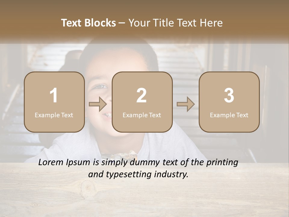 A Young Boy Is Smiling For The Camera PowerPoint Template
