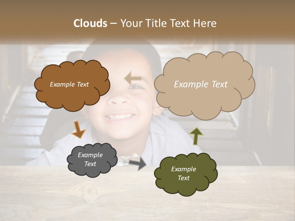 A Young Boy Is Smiling For The Camera PowerPoint Template