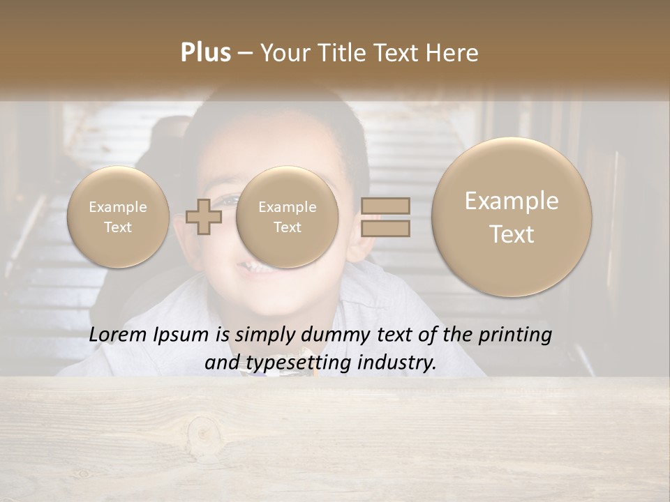 A Young Boy Is Smiling For The Camera PowerPoint Template