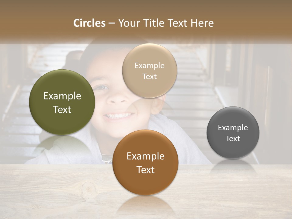 A Young Boy Is Smiling For The Camera PowerPoint Template
