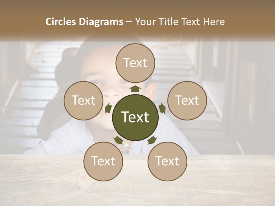 A Young Boy Is Smiling For The Camera PowerPoint Template