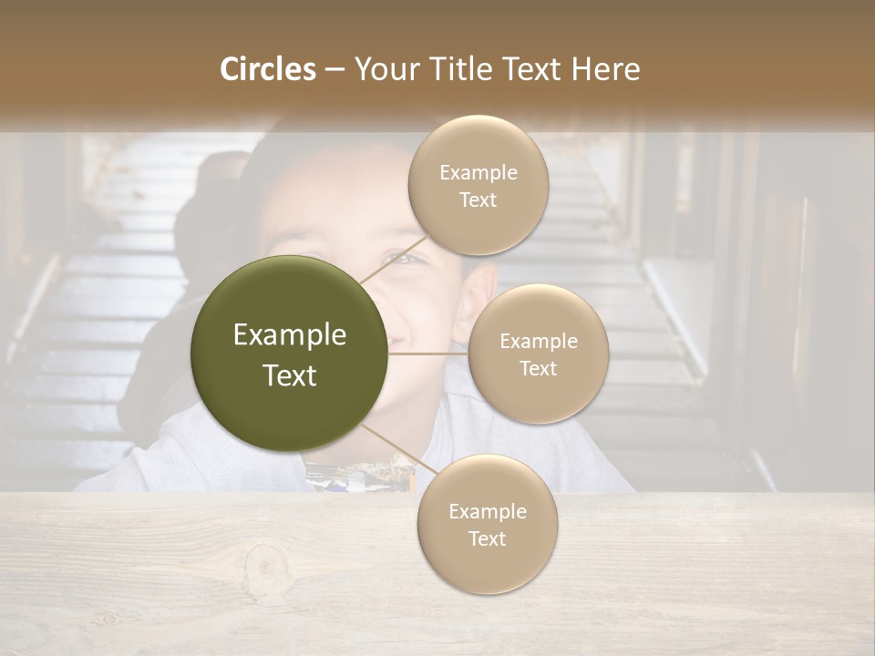 A Young Boy Is Smiling For The Camera PowerPoint Template