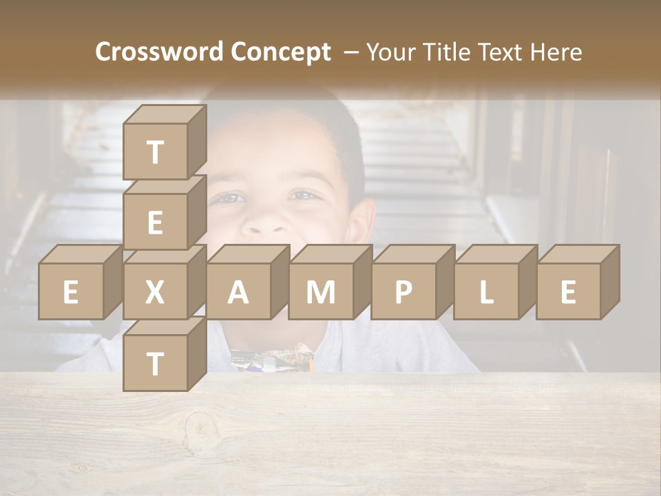 A Young Boy Is Smiling For The Camera PowerPoint Template