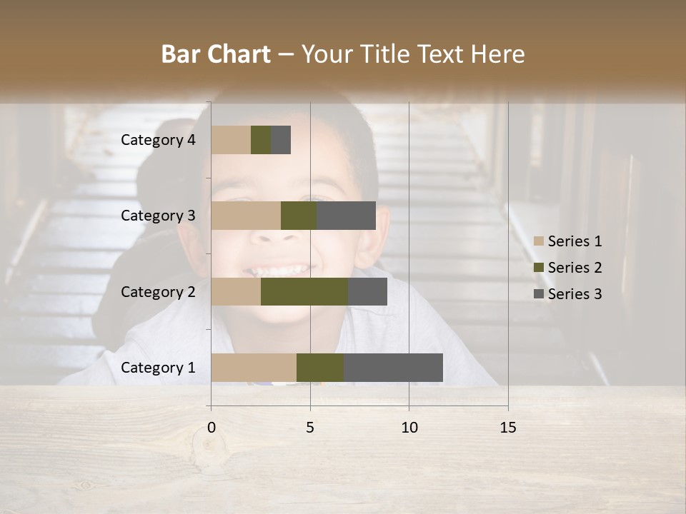 A Young Boy Is Smiling For The Camera PowerPoint Template