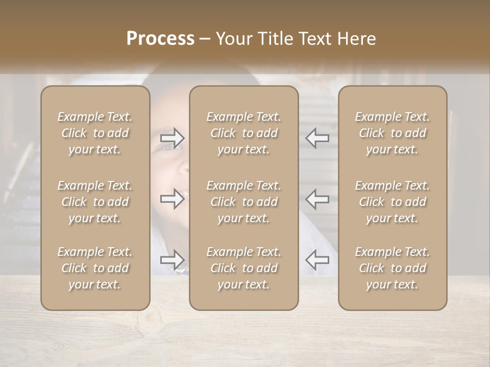 A Young Boy Is Smiling For The Camera PowerPoint Template