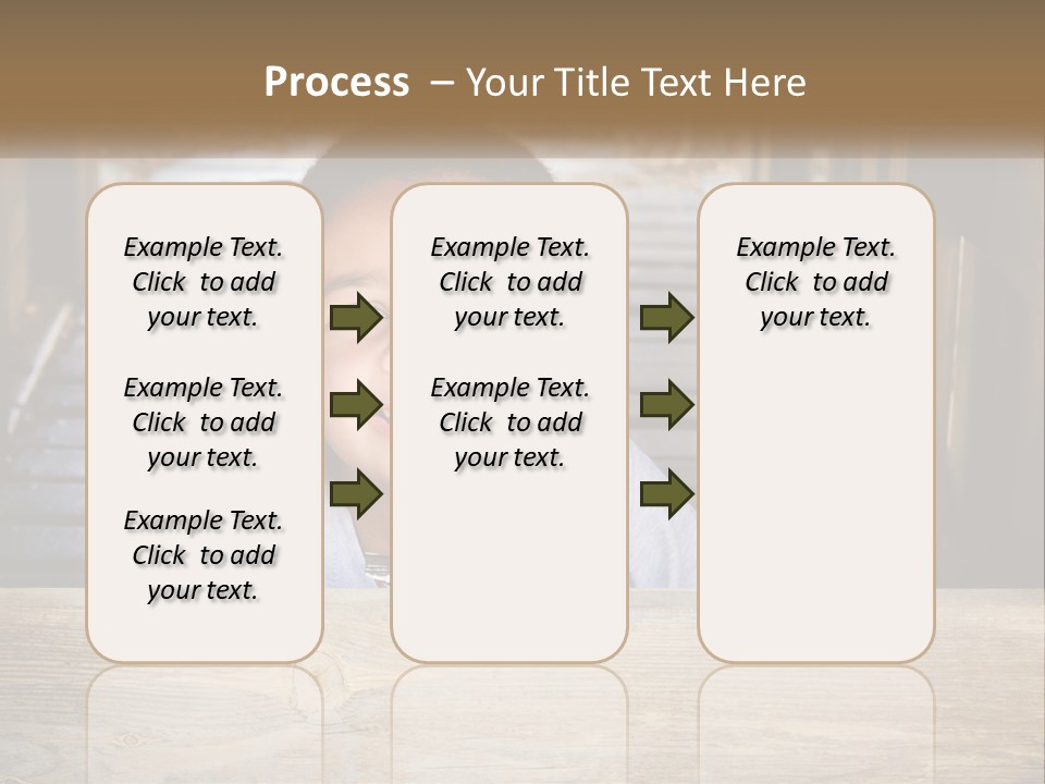 A Young Boy Is Smiling For The Camera PowerPoint Template