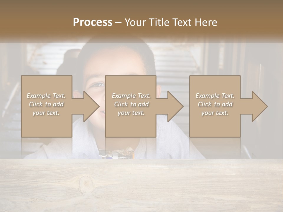 A Young Boy Is Smiling For The Camera PowerPoint Template