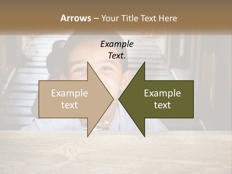 A Young Boy Is Smiling For The Camera PowerPoint Template