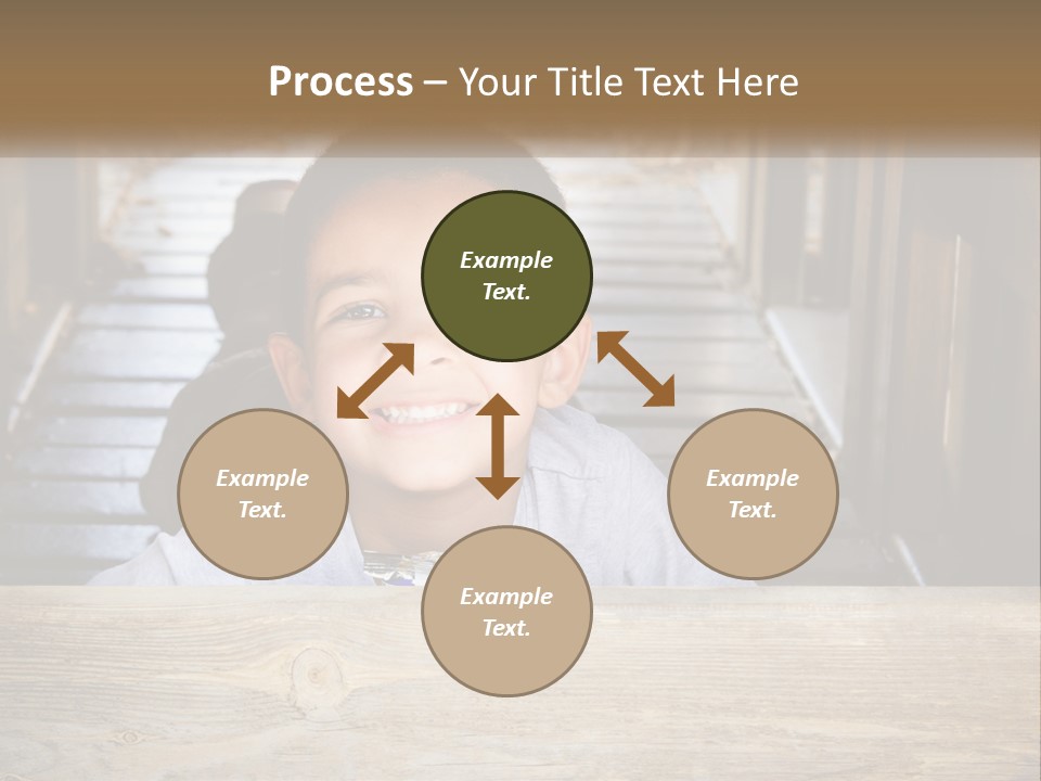 A Young Boy Is Smiling For The Camera PowerPoint Template
