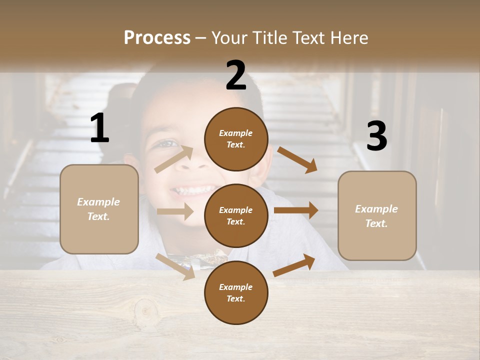 A Young Boy Is Smiling For The Camera PowerPoint Template