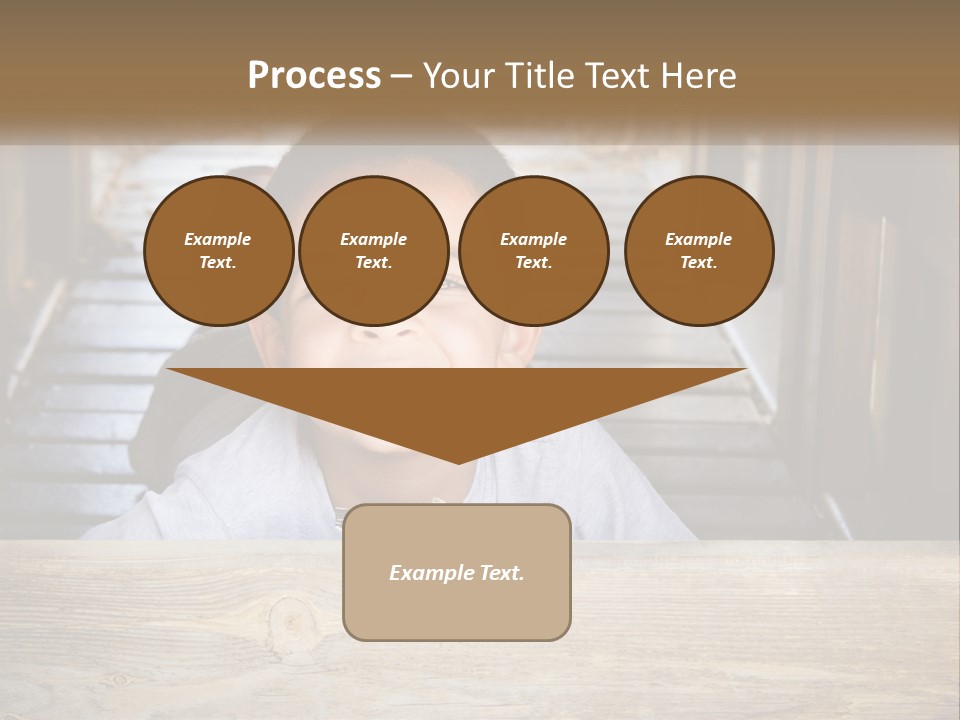 A Young Boy Is Smiling For The Camera PowerPoint Template
