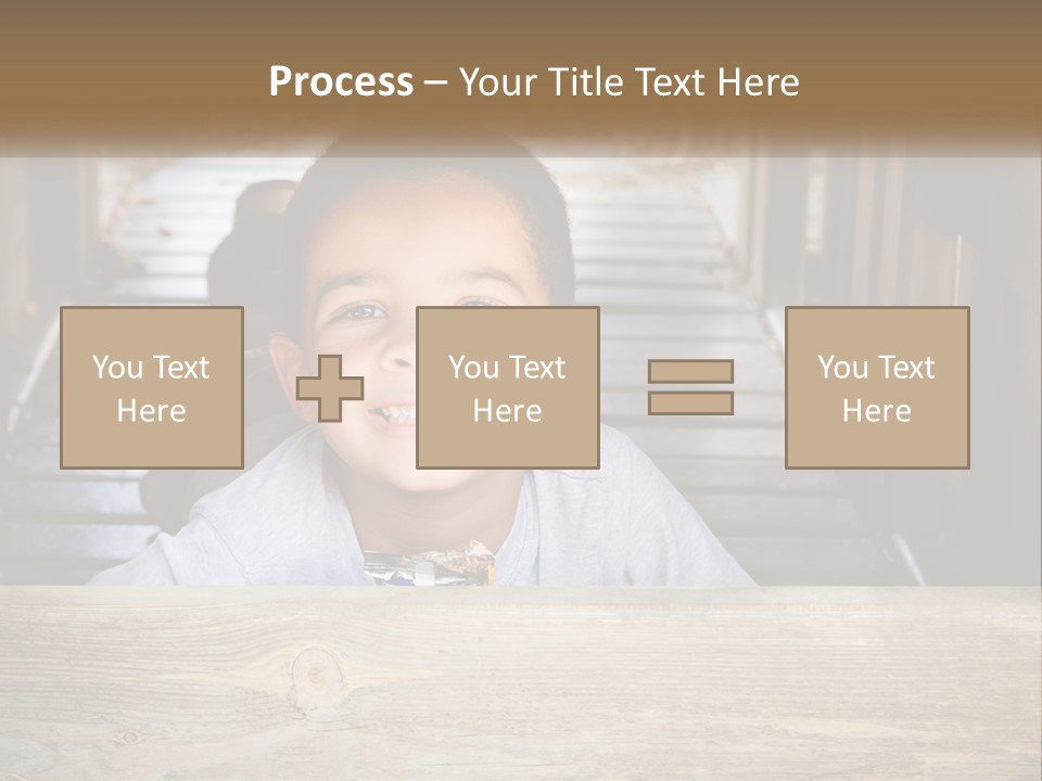 A Young Boy Is Smiling For The Camera PowerPoint Template
