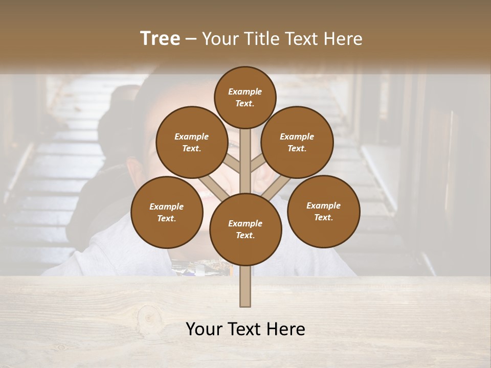 A Young Boy Is Smiling For The Camera PowerPoint Template