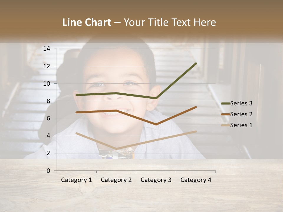 A Young Boy Is Smiling For The Camera PowerPoint Template