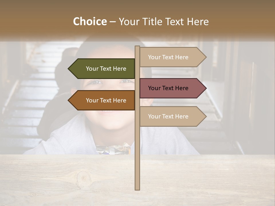 A Young Boy Is Smiling For The Camera PowerPoint Template