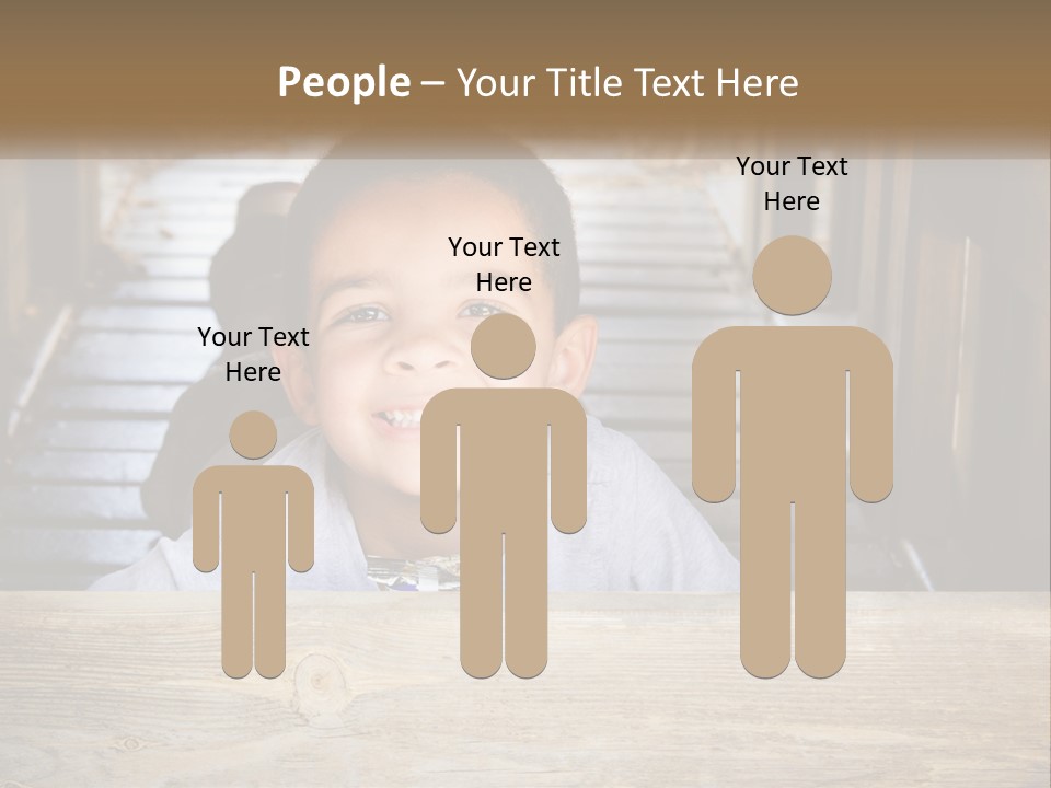 A Young Boy Is Smiling For The Camera PowerPoint Template