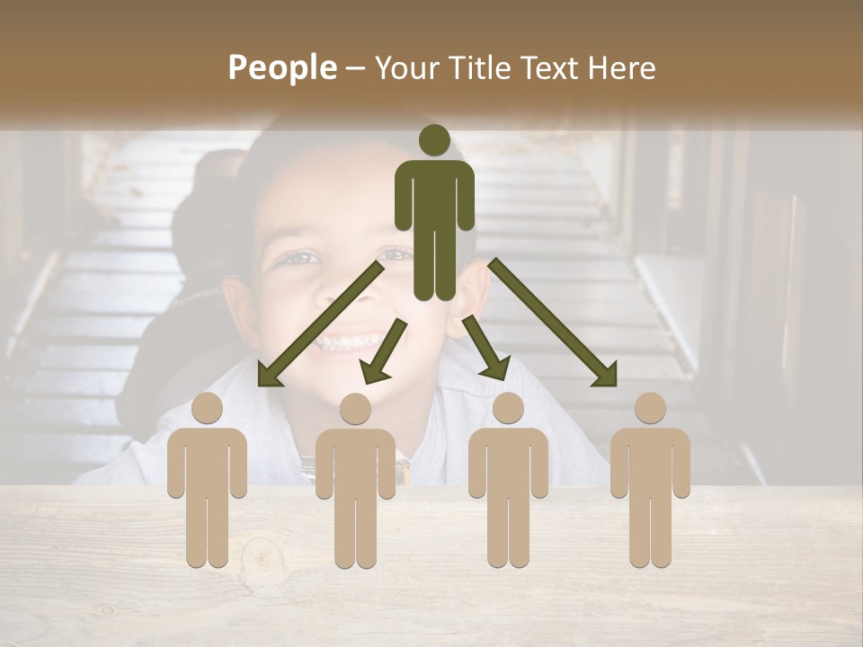 A Young Boy Is Smiling For The Camera PowerPoint Template