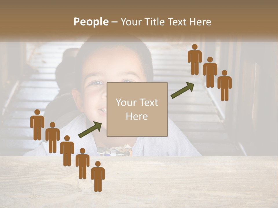 A Young Boy Is Smiling For The Camera PowerPoint Template