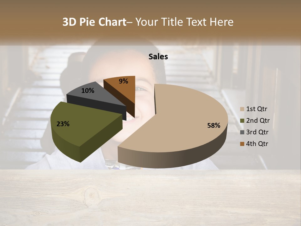 A Young Boy Is Smiling For The Camera PowerPoint Template