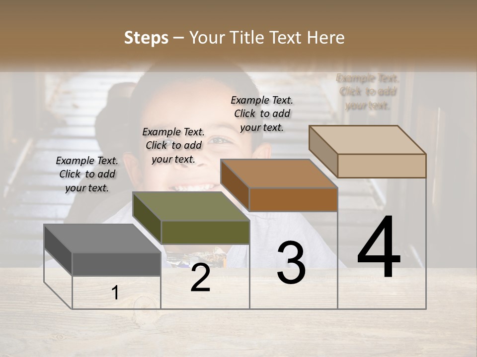 A Young Boy Is Smiling For The Camera PowerPoint Template
