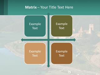A Large Castle Sitting On Top Of A Lush Green Hillside PowerPoint Template