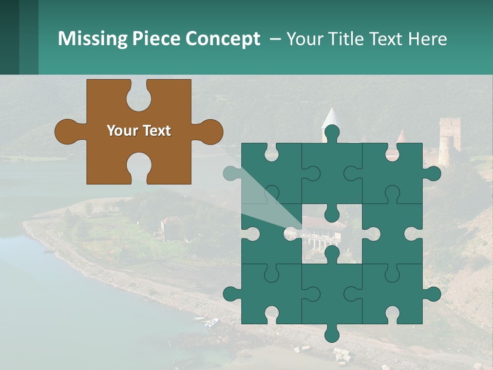 A Large Castle Sitting On Top Of A Lush Green Hillside PowerPoint Template