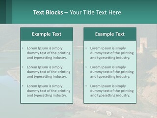 A Large Castle Sitting On Top Of A Lush Green Hillside PowerPoint Template