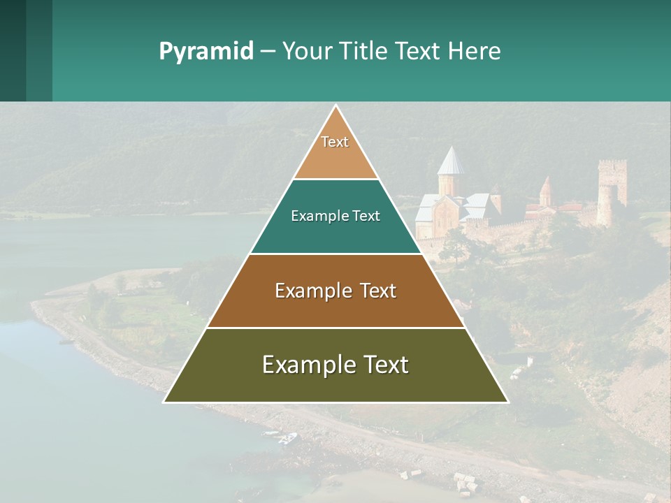 A Large Castle Sitting On Top Of A Lush Green Hillside PowerPoint Template