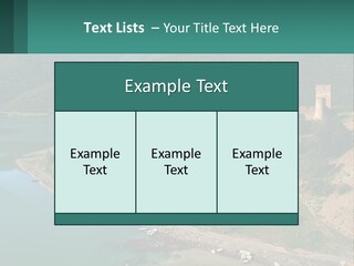A Large Castle Sitting On Top Of A Lush Green Hillside PowerPoint Template