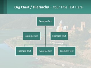 A Large Castle Sitting On Top Of A Lush Green Hillside PowerPoint Template