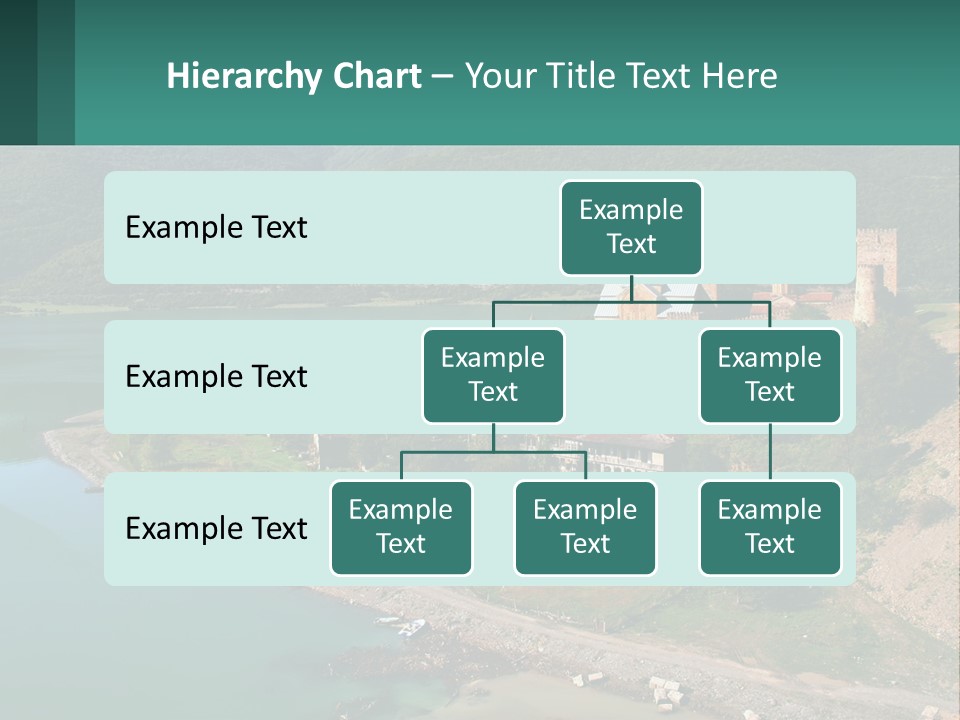 A Large Castle Sitting On Top Of A Lush Green Hillside PowerPoint Template