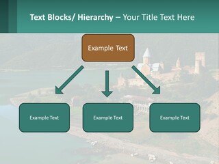A Large Castle Sitting On Top Of A Lush Green Hillside PowerPoint Template