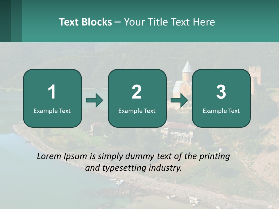 A Large Castle Sitting On Top Of A Lush Green Hillside PowerPoint Template