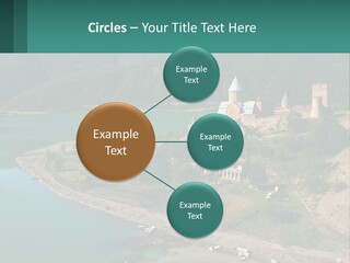 A Large Castle Sitting On Top Of A Lush Green Hillside PowerPoint Template
