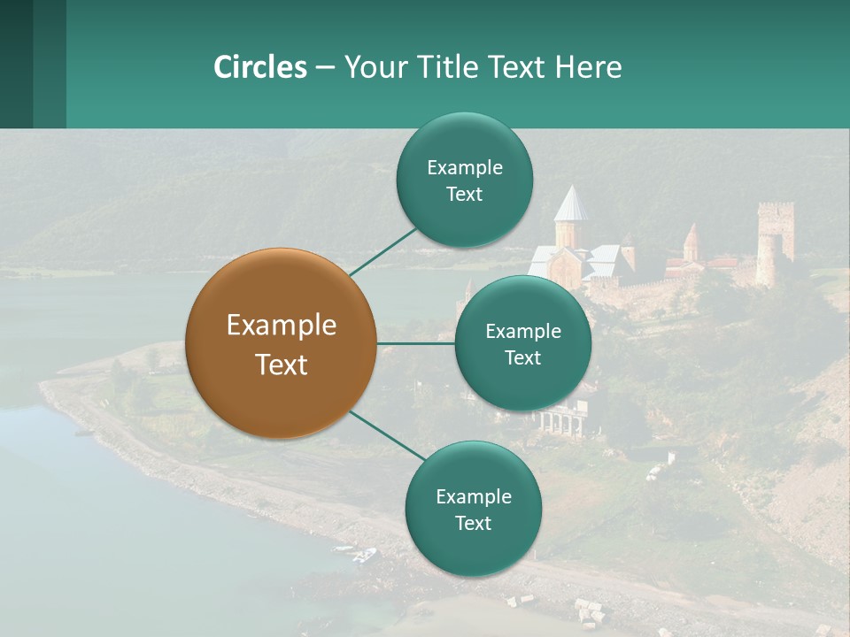 A Large Castle Sitting On Top Of A Lush Green Hillside PowerPoint Template