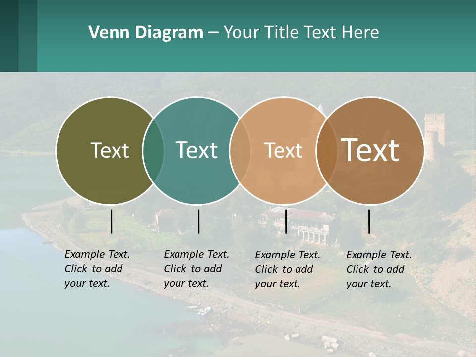 A Large Castle Sitting On Top Of A Lush Green Hillside PowerPoint Template