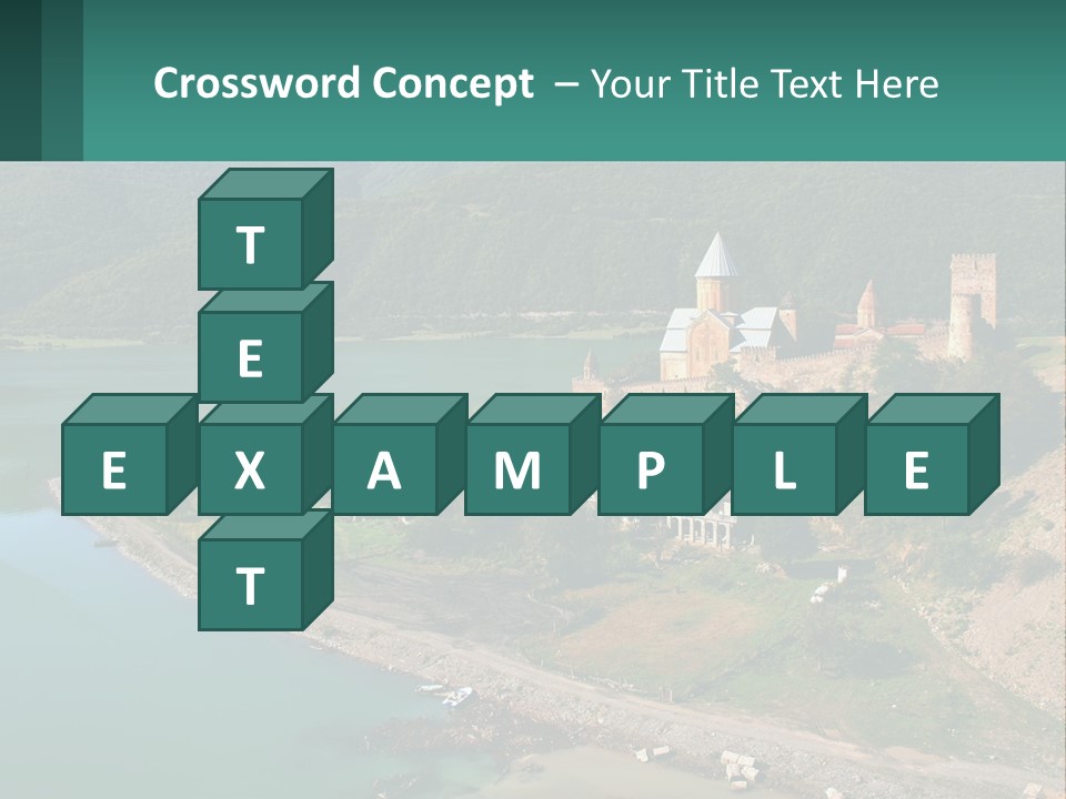 A Large Castle Sitting On Top Of A Lush Green Hillside PowerPoint Template