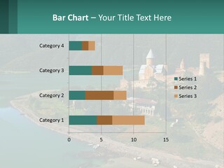 A Large Castle Sitting On Top Of A Lush Green Hillside PowerPoint Template