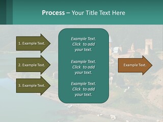 A Large Castle Sitting On Top Of A Lush Green Hillside PowerPoint Template