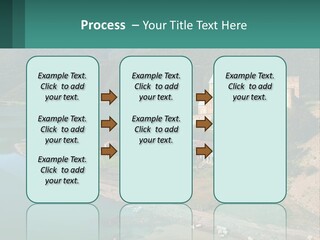 A Large Castle Sitting On Top Of A Lush Green Hillside PowerPoint Template