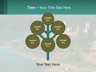 A Large Castle Sitting On Top Of A Lush Green Hillside PowerPoint Template