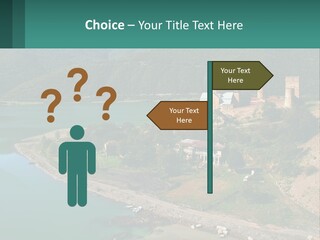 A Large Castle Sitting On Top Of A Lush Green Hillside PowerPoint Template