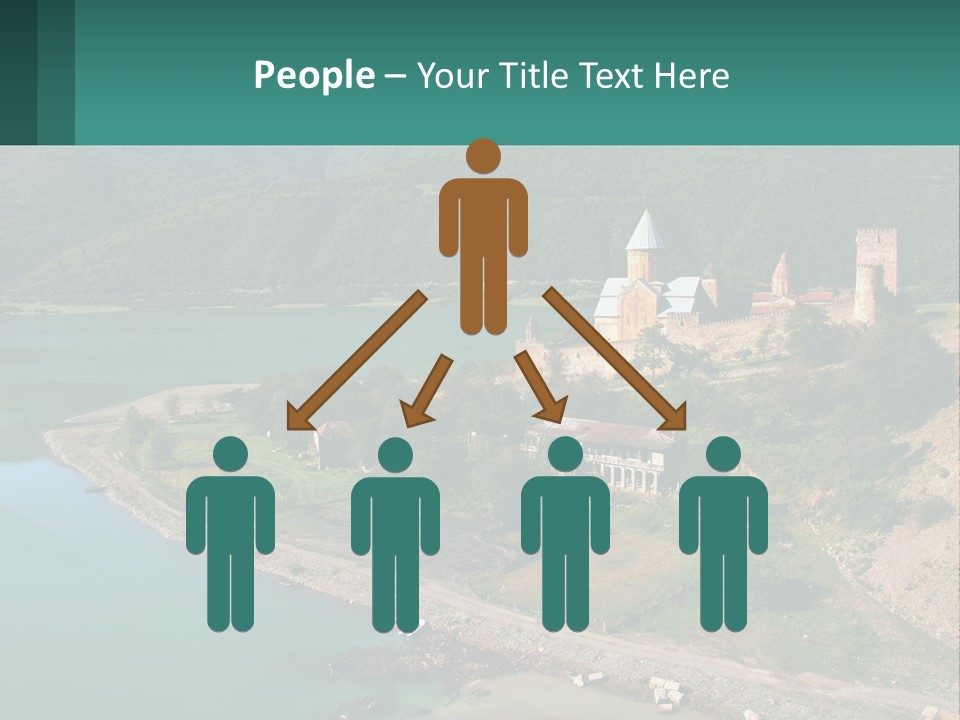 A Large Castle Sitting On Top Of A Lush Green Hillside PowerPoint Template