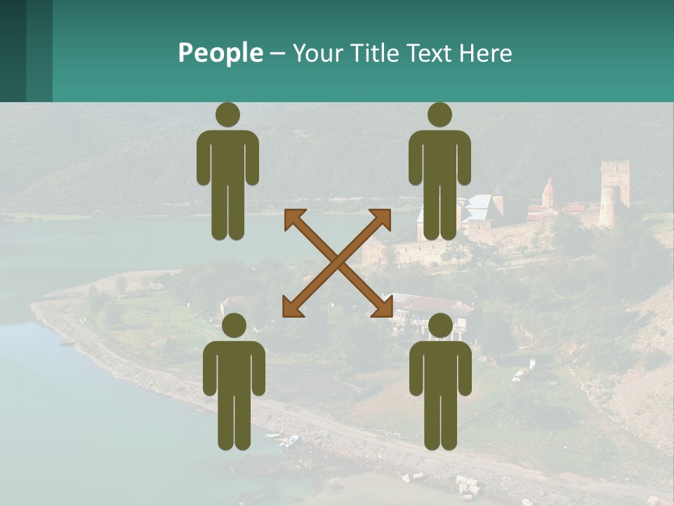 A Large Castle Sitting On Top Of A Lush Green Hillside PowerPoint Template