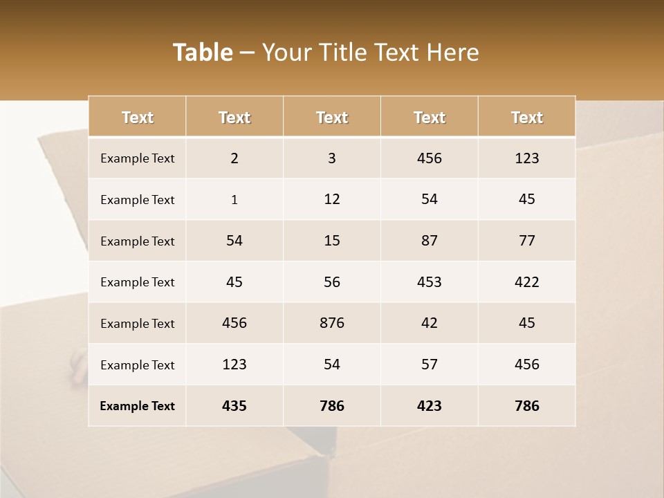 A Baby Sitting In A Cardboard Box With A Smile On His Face PowerPoint Template