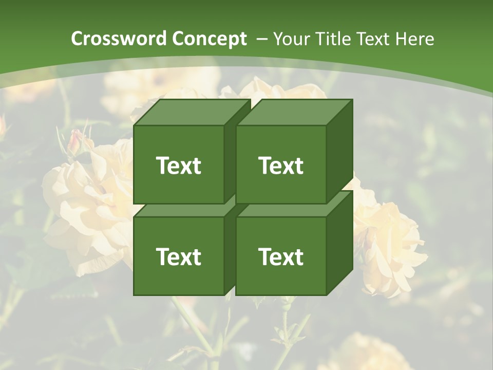 A Yellow Rose Powerpoint Presentation Is Shown PowerPoint Template