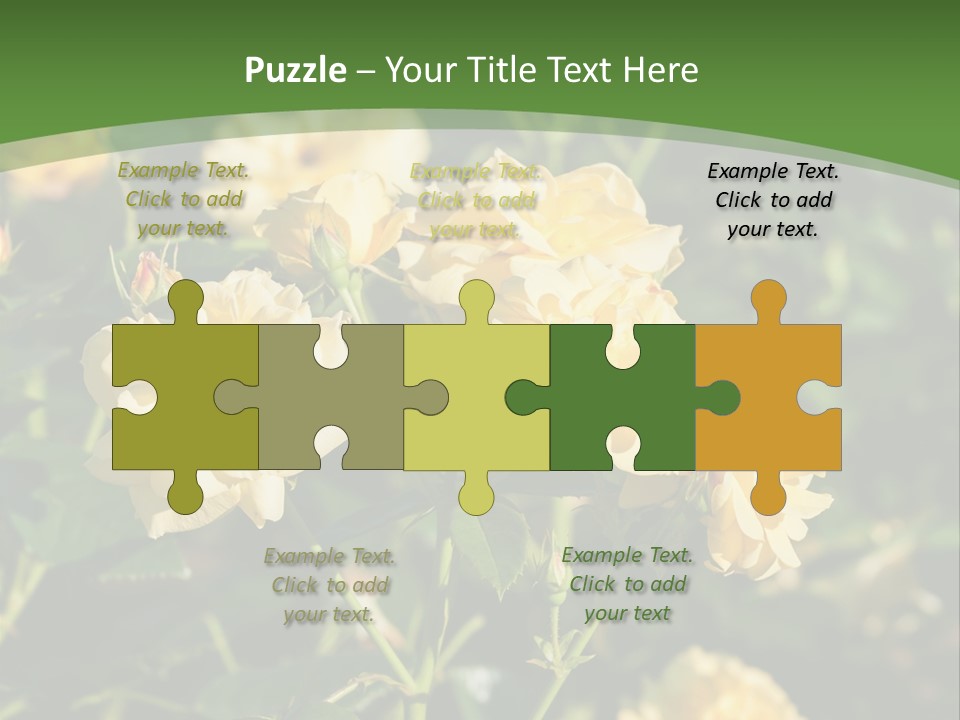 A Yellow Rose Powerpoint Presentation Is Shown PowerPoint Template