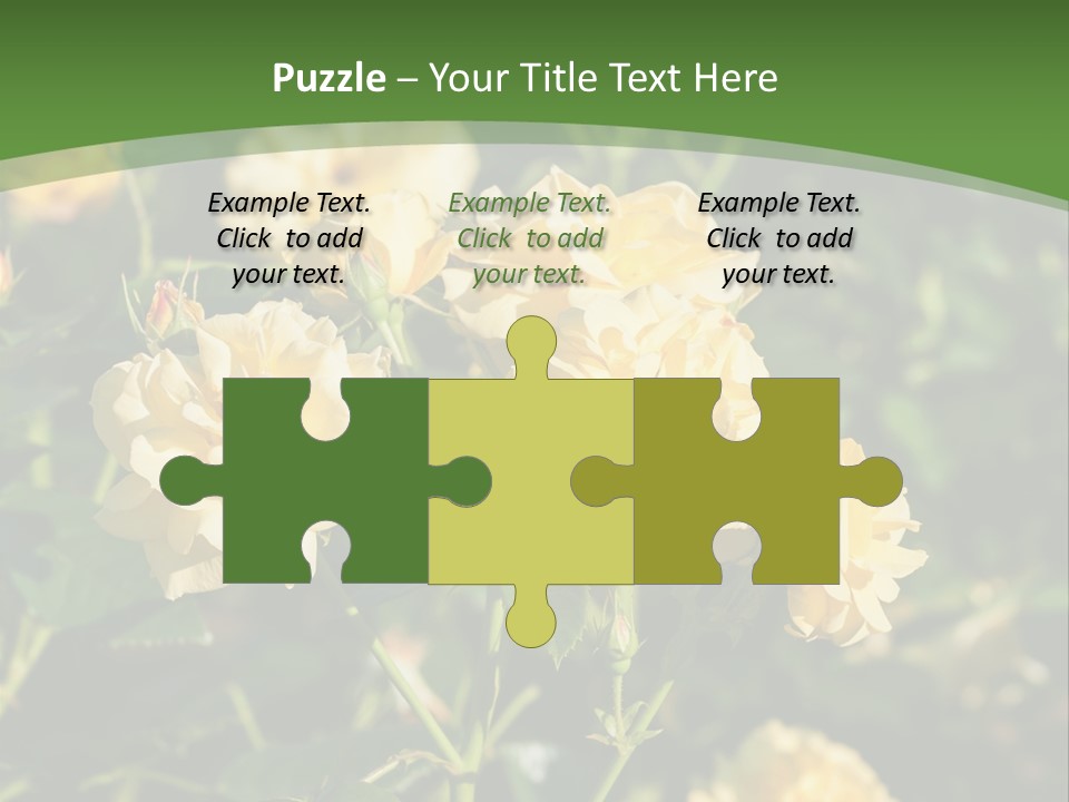 A Yellow Rose Powerpoint Presentation Is Shown PowerPoint Template