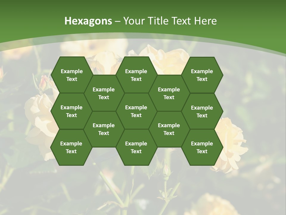 A Yellow Rose Powerpoint Presentation Is Shown PowerPoint Template