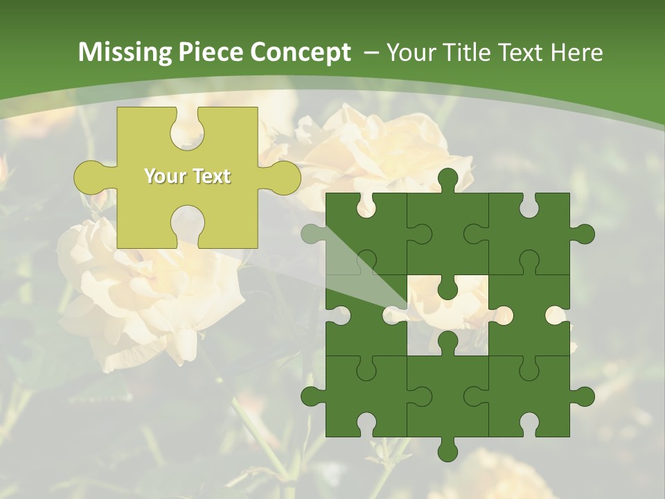 A Yellow Rose Powerpoint Presentation Is Shown PowerPoint Template